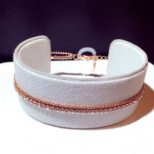 New Fashion Korean and Japanese Style Simple Inlaid with Rhinestones Double Layer Elegant Versatile Bracelet Jewelry for Women S00299