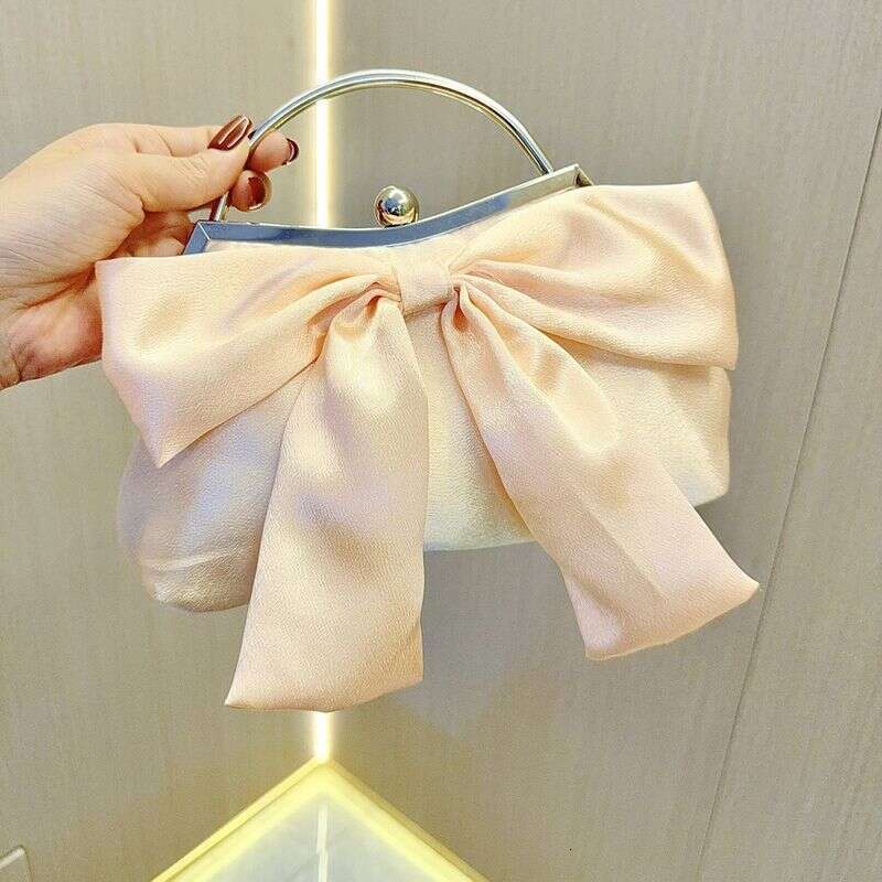 Hot Selling White Wedding Banquet Handbag Fairy Evening Clutch High-end Dress Chain Bag