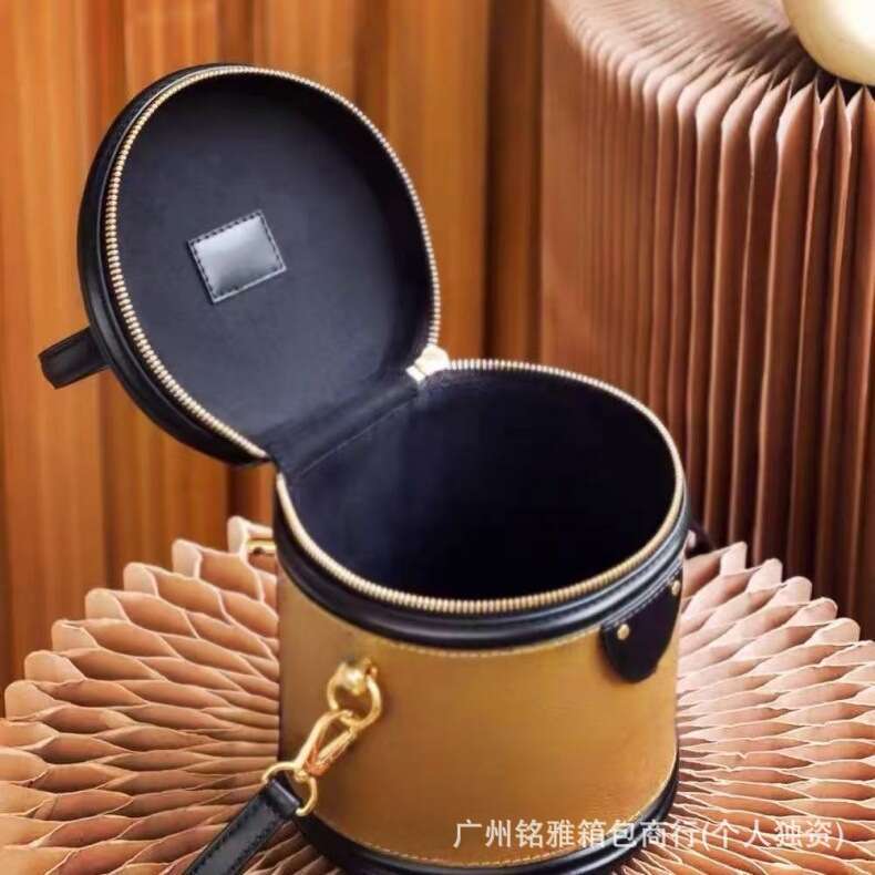 Lujia High Version Cannes Fortune Bucket Handheld Crossbody Small Round Vintage Luxury Bag
