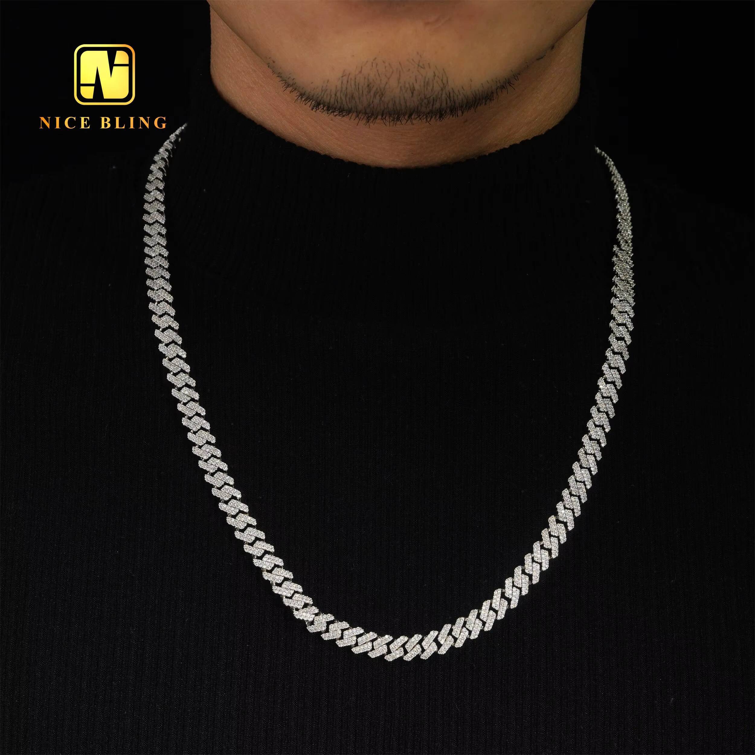 Cheap Price Hip Hop Fashion Jewelry 18k Gold Plated 8mm Brass Cubic Zirconia Necklace Men Women Pendant Necklaces