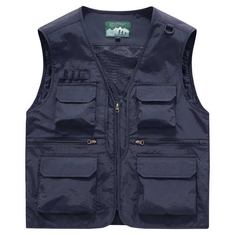 Summer Outdoor Cam Vest Men Utility Tactical Multi-Functional Vest Techwear Outdoor Hiking Fishing Photography Safari Cargo Vest Y250814