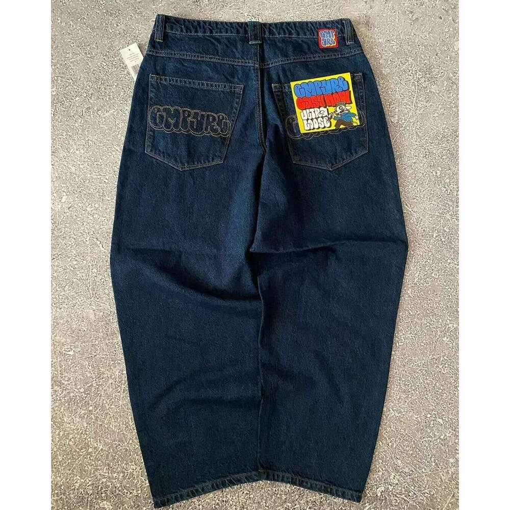 American Vintage Washed Distressed Jeans High Street Casual Japanese Women Pants Y2k Loose Straight Fit Slim and Versatile