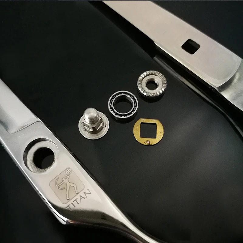 TITAN Professional barber tools hair scissor Cutting thinning hairdressing shear 5.0/5.5/6.0/6.5inch Japan 440C steel 250812