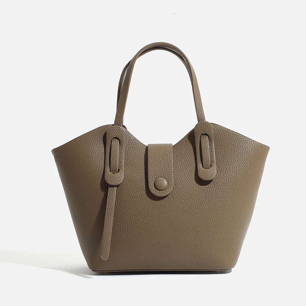 Designer Bags Simple Texture Lychee Pattern Wing New Style Hand-Held Bag, Temperament Vegetable Basket Crossbody Bag Luxury Bag