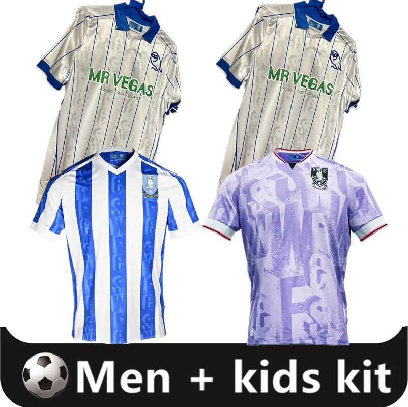 25 26 Sheffield Wednesday soccer jerseys 2025 Will Vaulks Callum Paterson Michael Smith Tyreeq Bakinson Mallik Wilks football shirts 93 94 95 retro jersey
