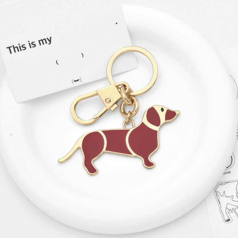 Cartoon Cute Abstract Sports Happy Puppy U-shaped Best Friend Bag Keychain Pet Pendant
