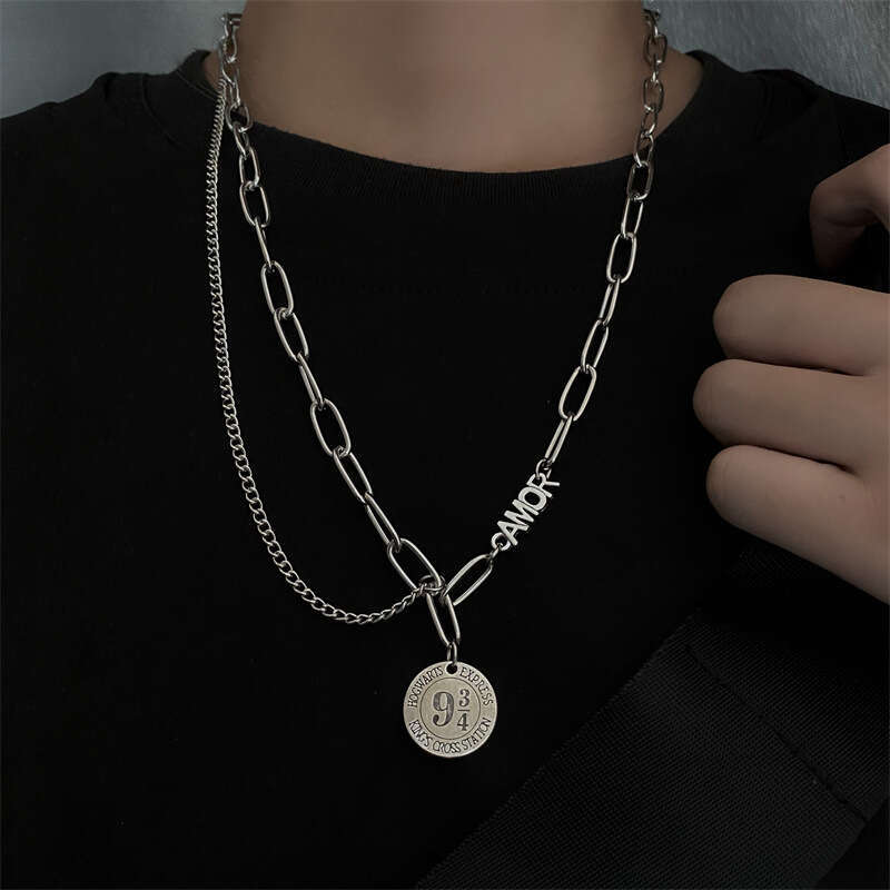 DHcollection Potter Ticket Round Pendant Necklace Bracelet