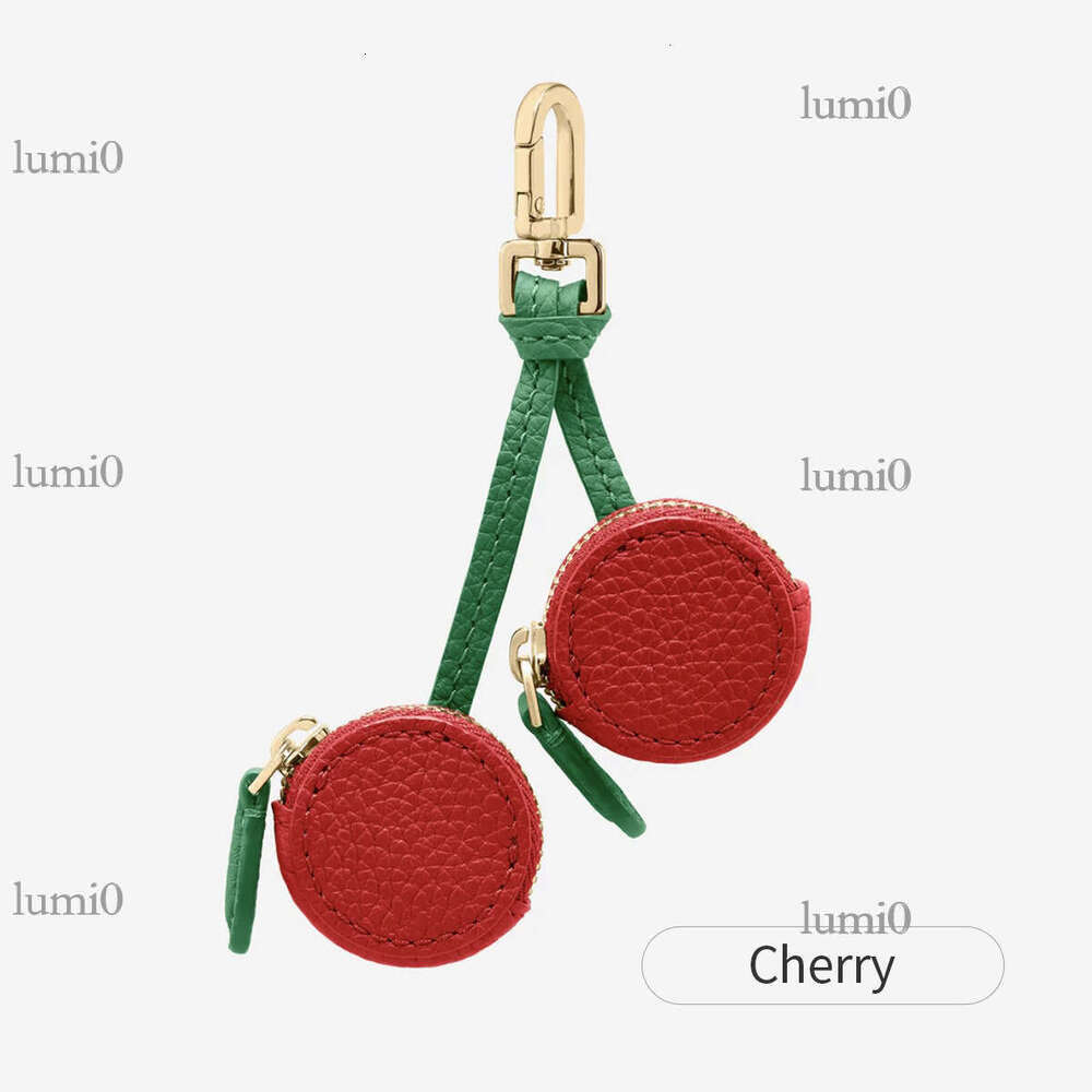 Cherry Fruit Keychain Mini Cute Coin Pouch Exquisite Small Versatile Accessory Bag Pendant