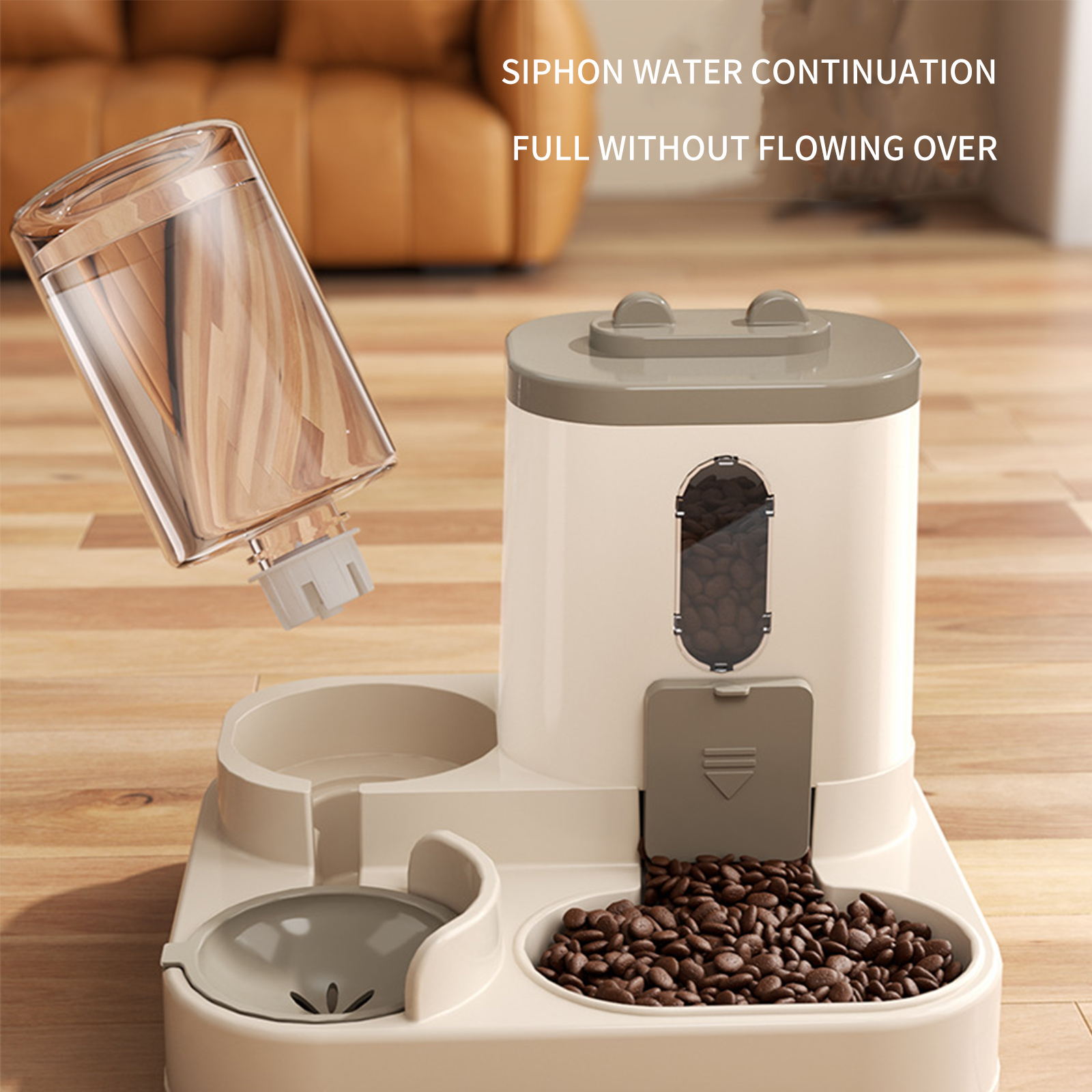 Cat automatic feeding, automatic water dispenser, dog bowl, cat basin 2-in-1, cat bowl, water dispenser, pet supplies