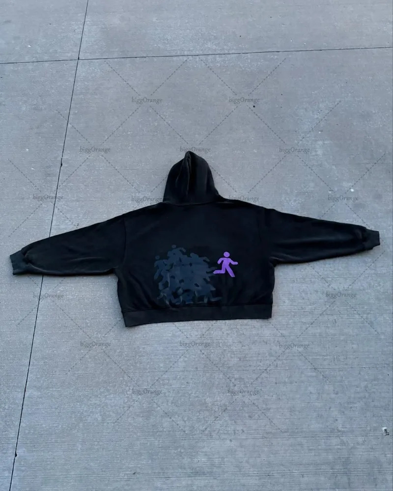 Street Hip-hop Personalized Casual Loose Hoodie Men American Retro Harajuku Y2K Fashion Oversized Sweatshirt Women 250813