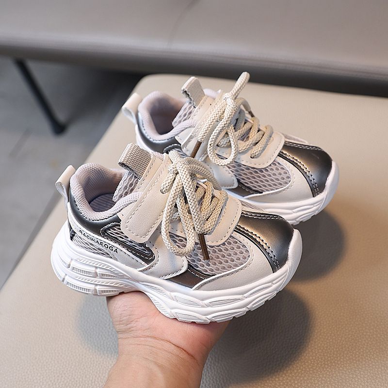 2025 New Kids Sports Shoes Unisex Kids Sneakers Mesh Breathable Basketball Shoes Kidsnest Toddlers Tennis Casual Footwear Shoes Trainers Size 21 - 30 