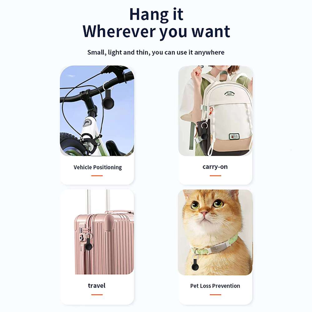 Newest Design My Find Hub Smart Air Tags Key Finder Locator Wallet Lage Pet Mini GPS Tracker for IOS