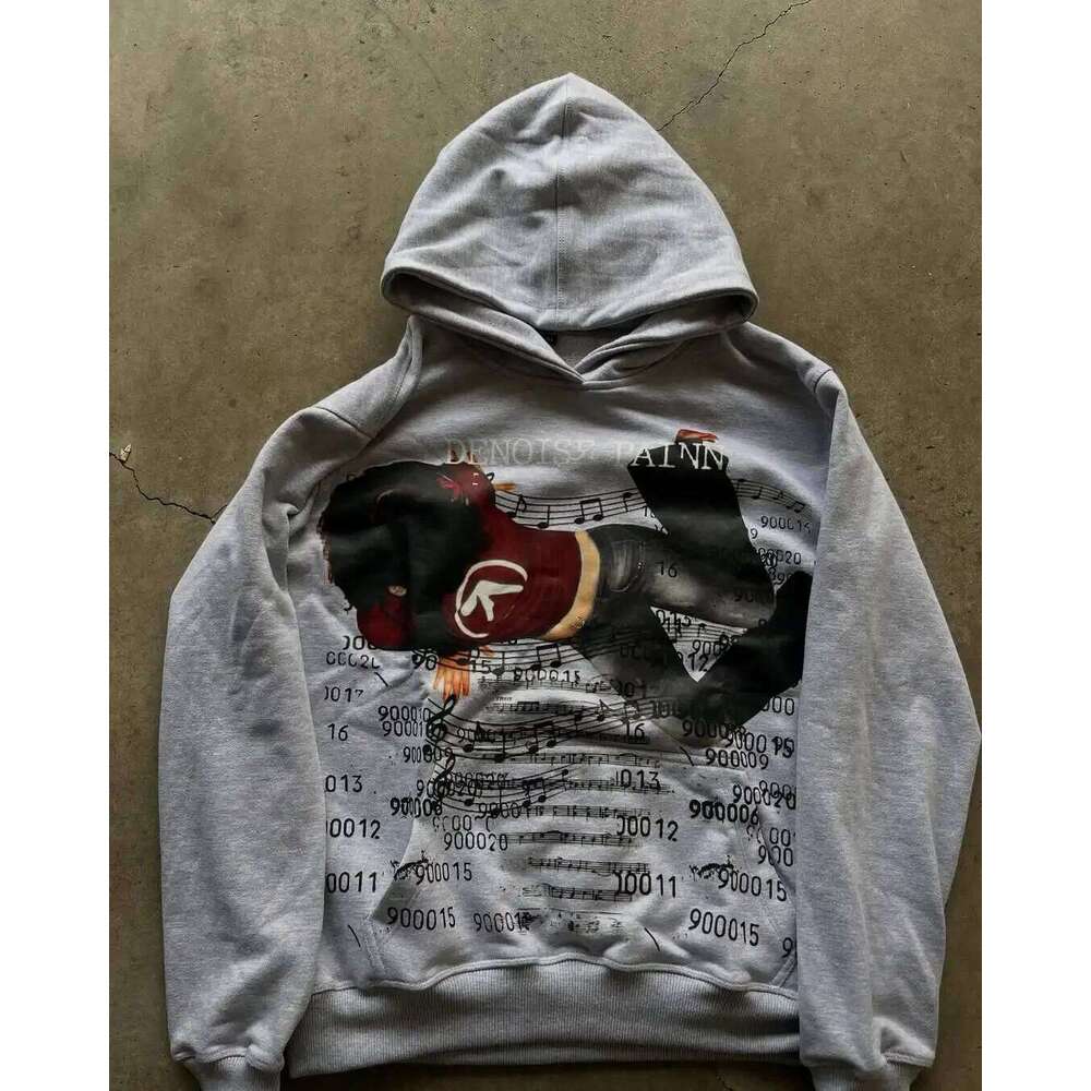 Haruku Casual Print Hoodies Women Grunge Streetwear Sweatshirt Tops Goth Y2k Oversized Hoodie Clothes Tracksuit Men Clothing