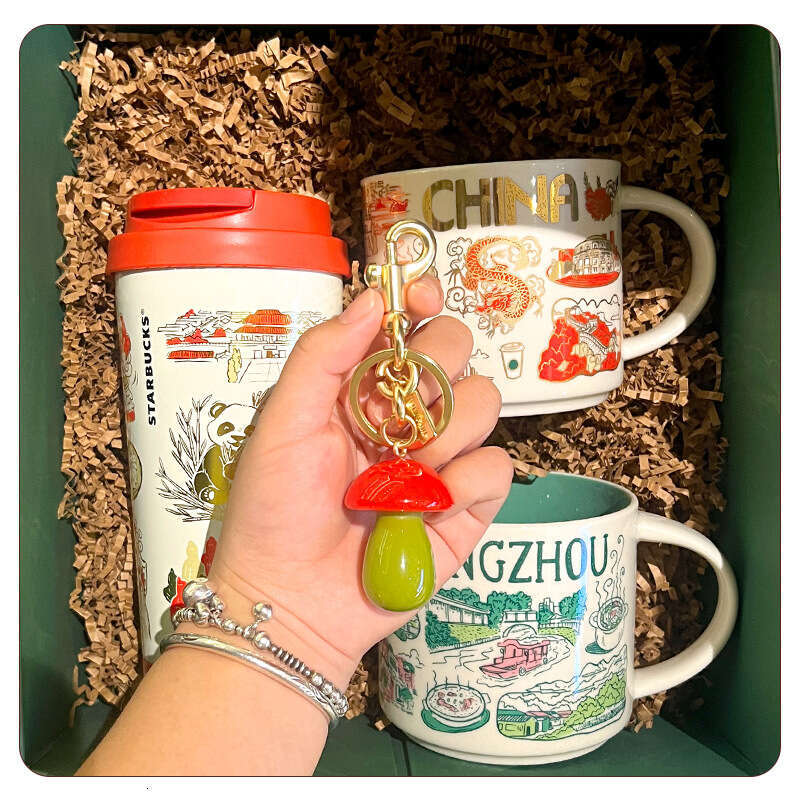 Ins Super Popular Realistic Cute Fat Mushroom High-end Keychain Fashion Pendant Accessories Exquisite Women's Bag Decoration