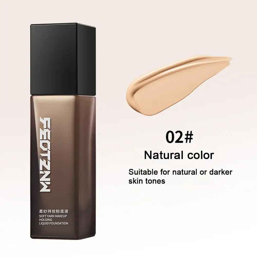 30g Liquid Foundation Waterproof Makeup Natural White Longwear Hydrating Face Concealer Care Full Coverage Liquid Foundation 250813