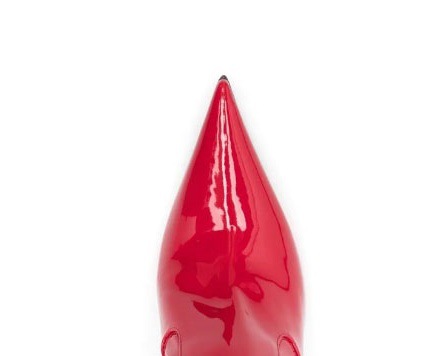 Chengdu Artisan Women's Pointed-Toe Patent Leather Ankle Boots Metal Stiletto Heel (8cm+) Stretch Fit Slip-On Martin Boots