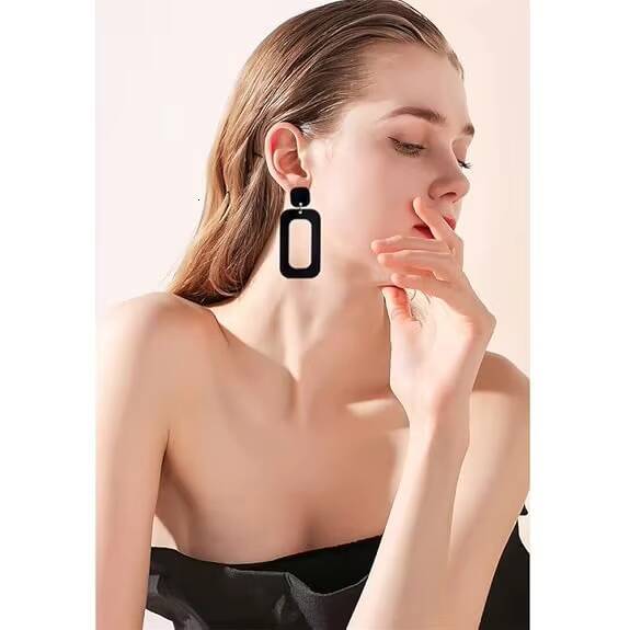 High-quality High-polished Shiny Handmade Colorful Resin fashion Earrings for Women Style Indian