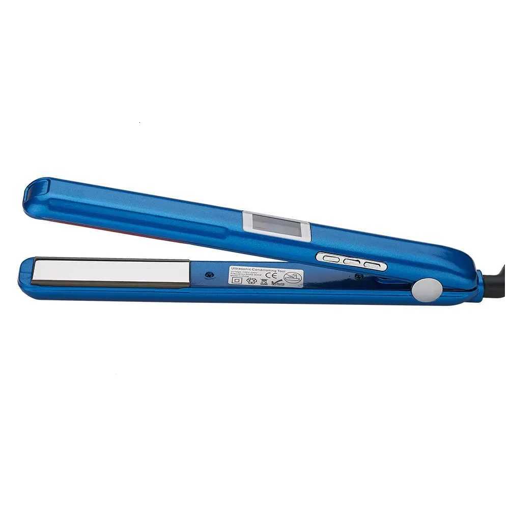 Cold Plate Tourmaline Ceramic Hair Straightener Infrared Hair Care Heat Protection Straightener Ultrasonic Hair Flat Iron W250814