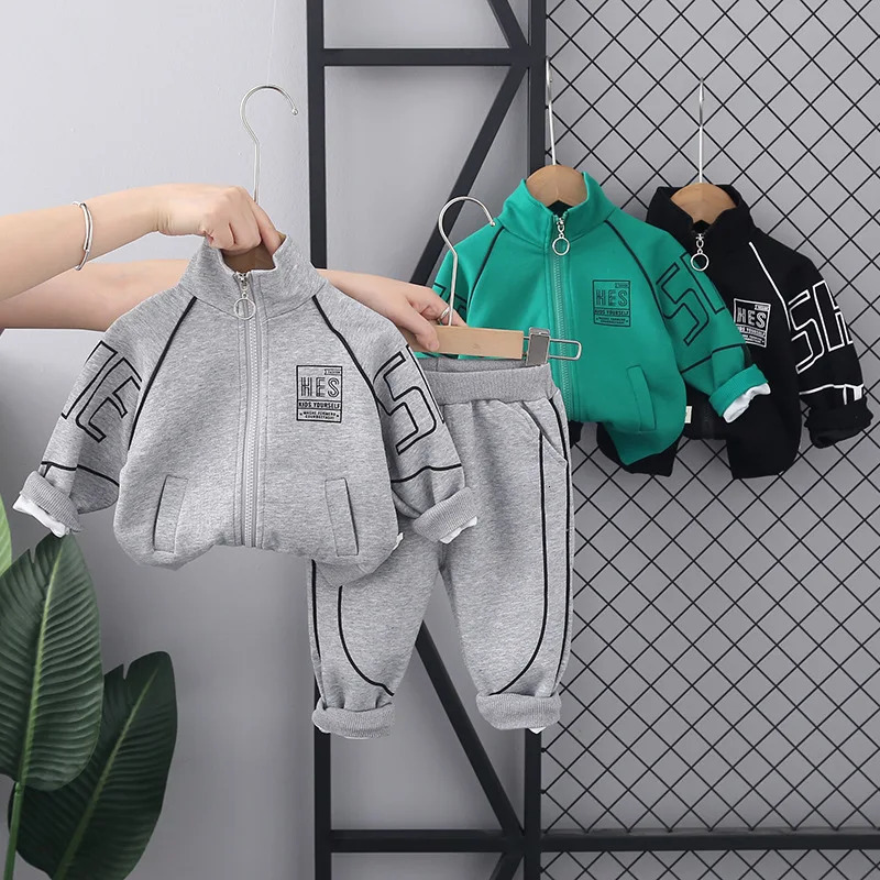 Spring Autumn Baby Clothes Suit Children Boys Jacket Pants 2Pcs/Sets Kids Girls Clothing Infant Costume Toddler Tracksuits 250813