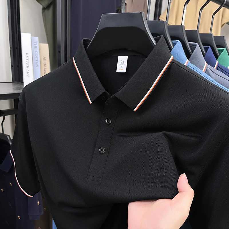 igh Luxury High-quality Summer Short Sleeved T-shirt Mens 2025 Lapel Casual Trend Polo Shirt Top XJ250804