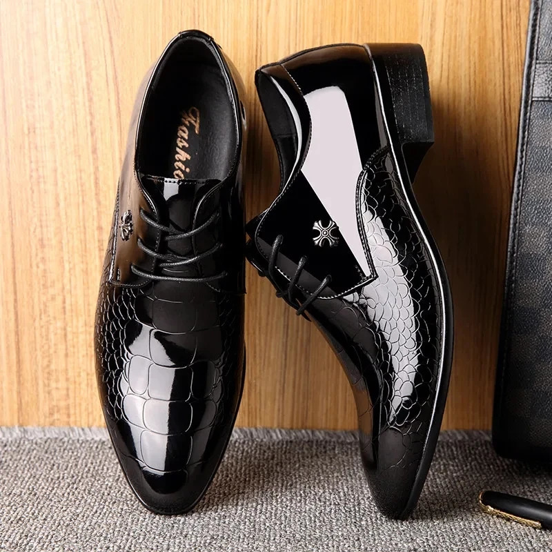 Mens Leather Shoes Black Soft Leather Soft Bottom Spring And Autumn Man Mens Business Formal Wear plus size 38-48 250814ww