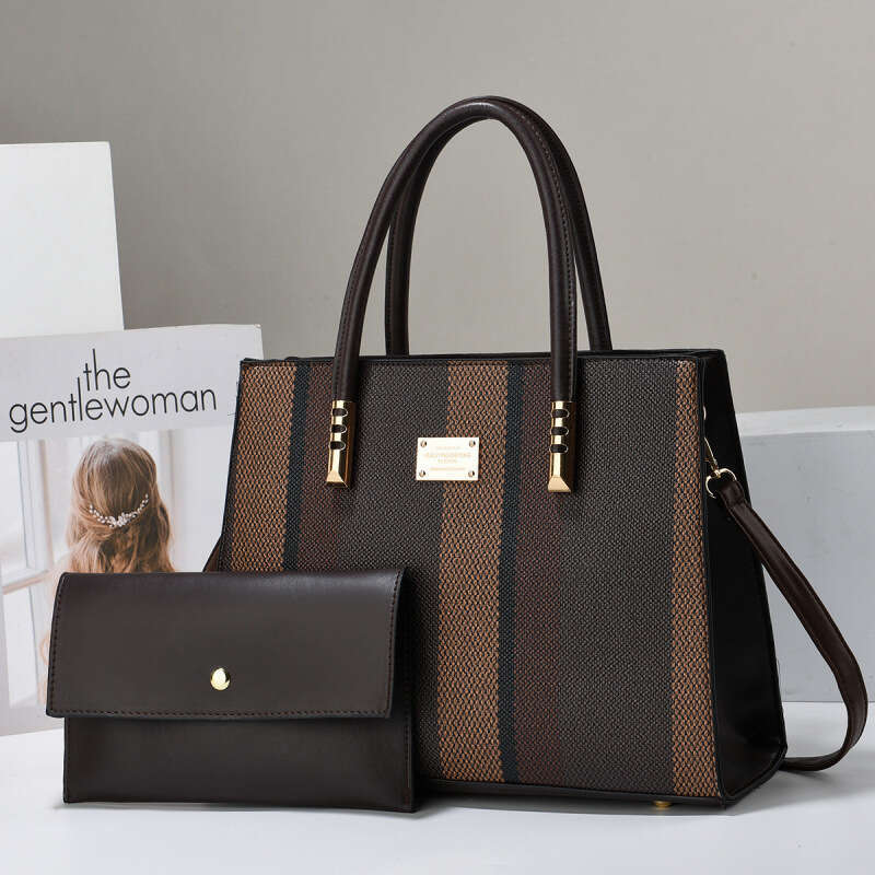 2025 New Trendy Fashion Mother-Daughter Bag Large Capacity Color-Block Handbag Shoulder Crossbody Bags