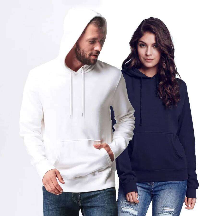 Spring Autumn Base Hooded Hoodies Men Thick 360G Fabric Polar Fleece Solid Basic Loose Sweatshirts Quality Women Pullovers Tops