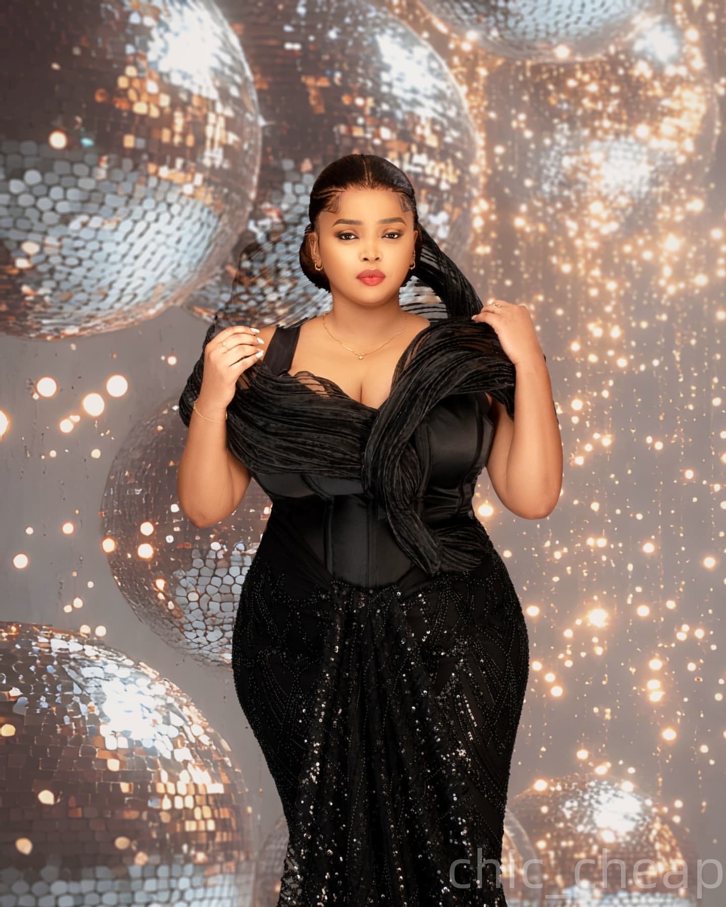 Black Mermaid Prom Dresses 2025 Spaghetti Satin Sequined Stylish Evening Formal Party Second Birthday Engagement Gowns Plus Size Dress For Special Occ