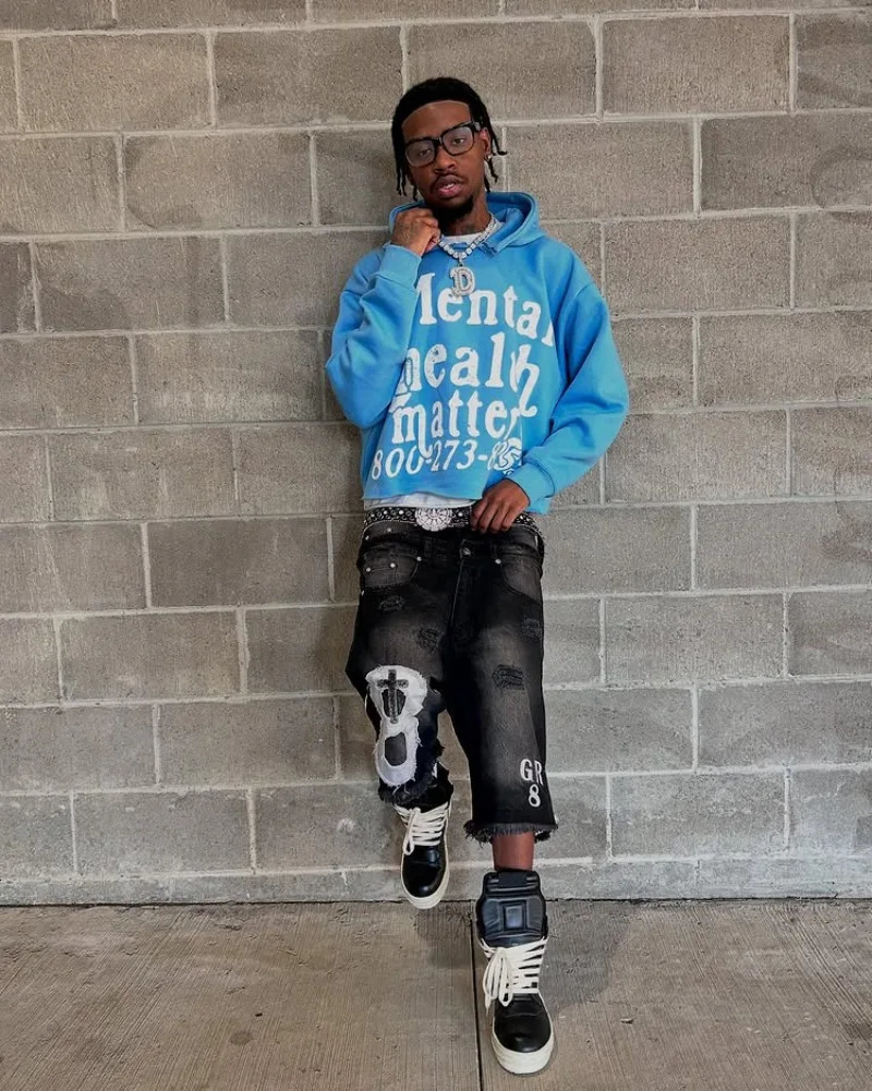 Y2K Streetwear Men Women Oversized Hoodie American Retro Letter Graphic Print Pullover Sweatshirt Urban Casual Instagram Tops 250813