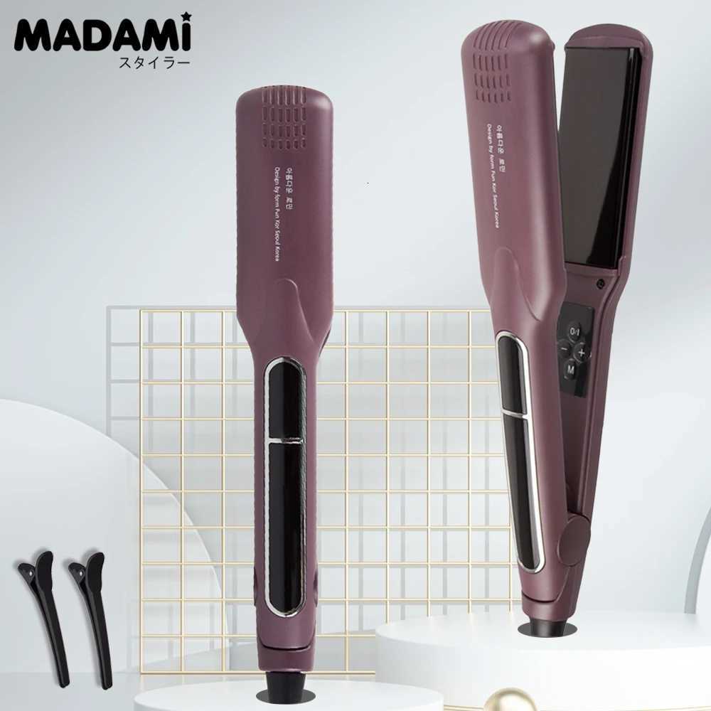 Professional Hair Straightener Curler Wide Plate Ceramic Hair Flat Irons Keratin Treatment 230 MCH Fast Heating Salon Styler W250814