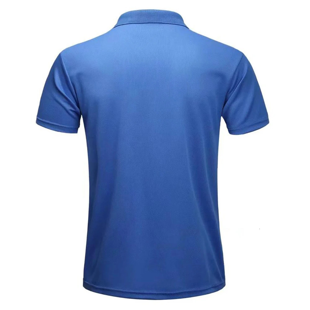 Quick Dry Breathable Golf Polo Shirt Men Summer Short Sleeve Polyester Running Collar T-shirt Sports Camisa Polo T Shirt For Men 250813