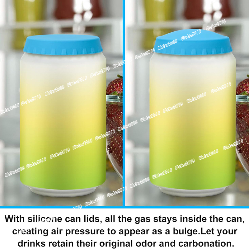 Silicone Soda Can Cover Lids Reusable Soda Can Lids Beer BPA Free Silicone