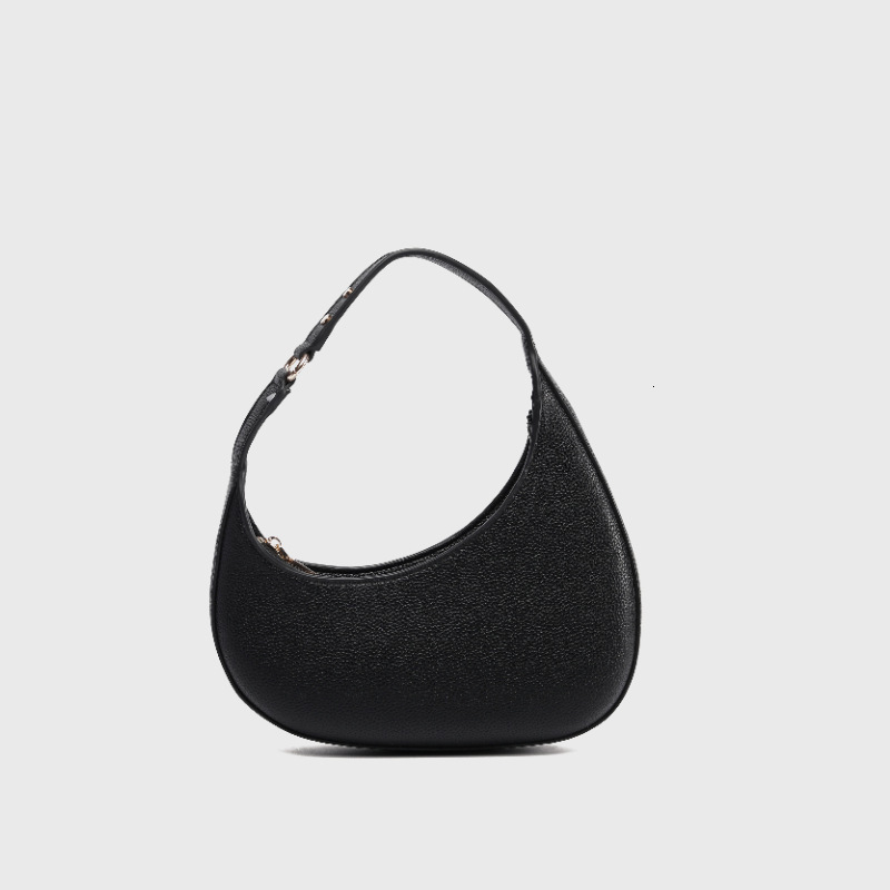 Winter New Korean Style INS Fashion Internet Celebrity Irregular Half-Moon Baguette Single Shoulder Underarm Bag for Women