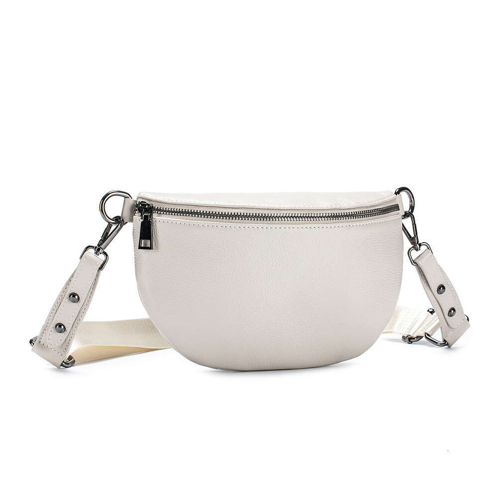 Genuine Bags Designer Women Leather Large Capacity Waist for Women, High-End Crossbody New Top Layer Cowhide Trendy Chest Bag, Simple wallet Shoulder 