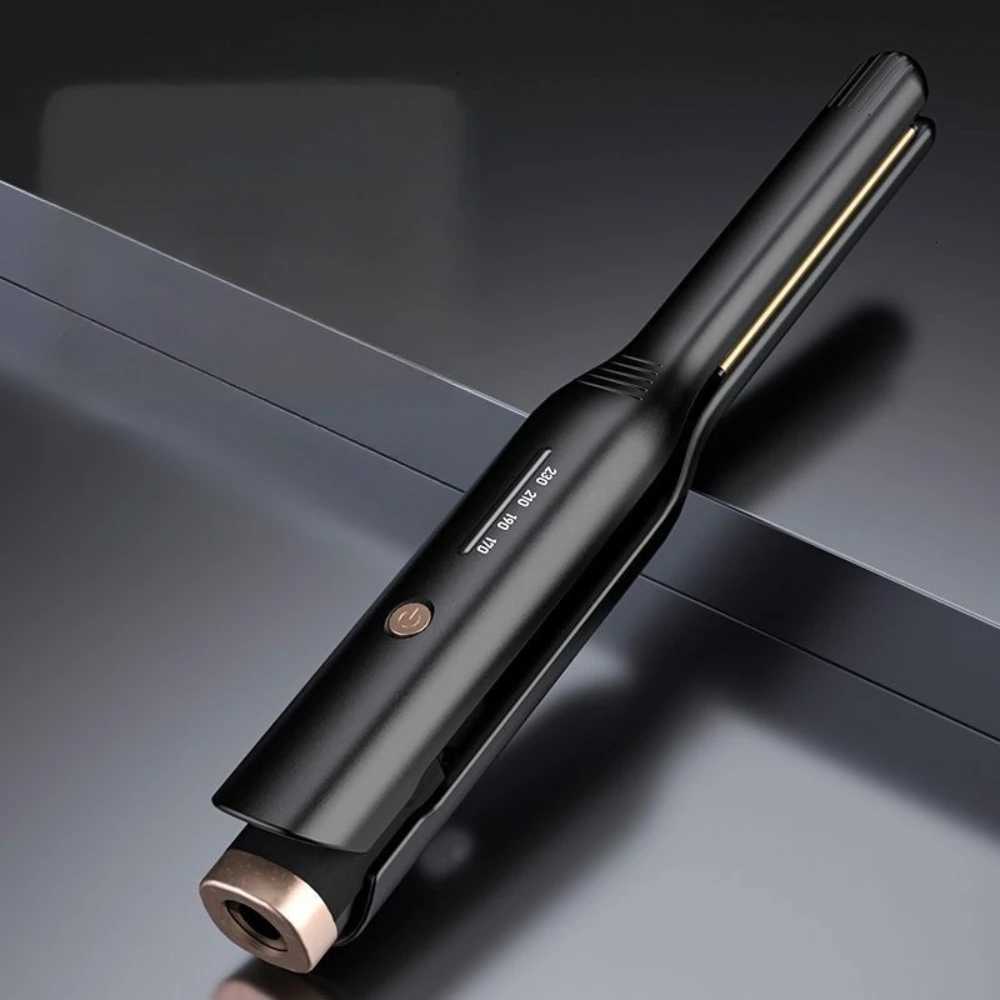 2 In 1 Hair Straightener Curler Small Flat Iron Ceramic Hair Crimper for Short Hair Straightening and Curling Styling Tool W250814