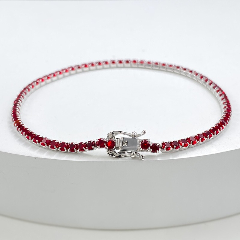 Charming Womens Unica Row Dazzler: All-Zirconium Ornamented Bangle Jewelry Set