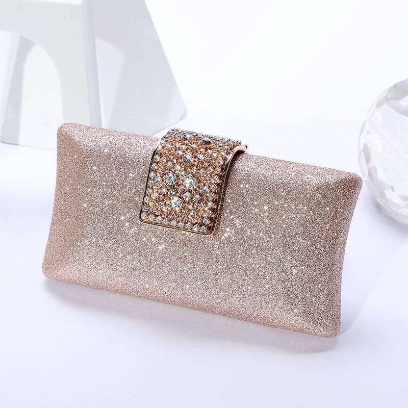 Banquet Temperament Celebrity Clutch Rhinestone Snap Wallet Dress Female Hand Evening Bag