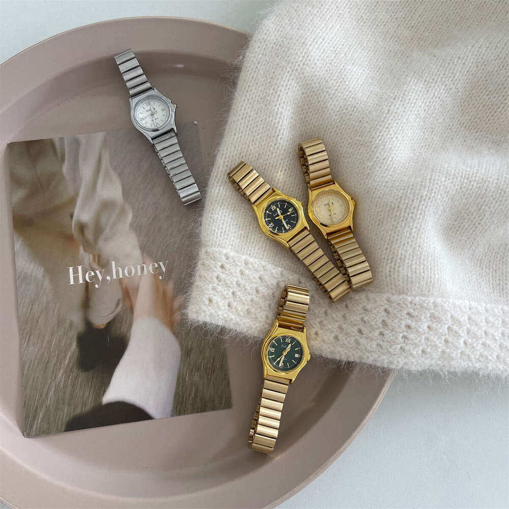 Bamboo for Women Designer Strap Women, Simple Gold Women's Watch, Fashionable Quartz Watch