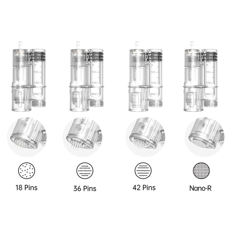 Original HydraPen H6 Micro Needle Tip - 100Pcs 18Pins 42Pin 36 Pins Nano-HR HS Nano Round Hydra Pen H6 Disposable Consumable Accessory