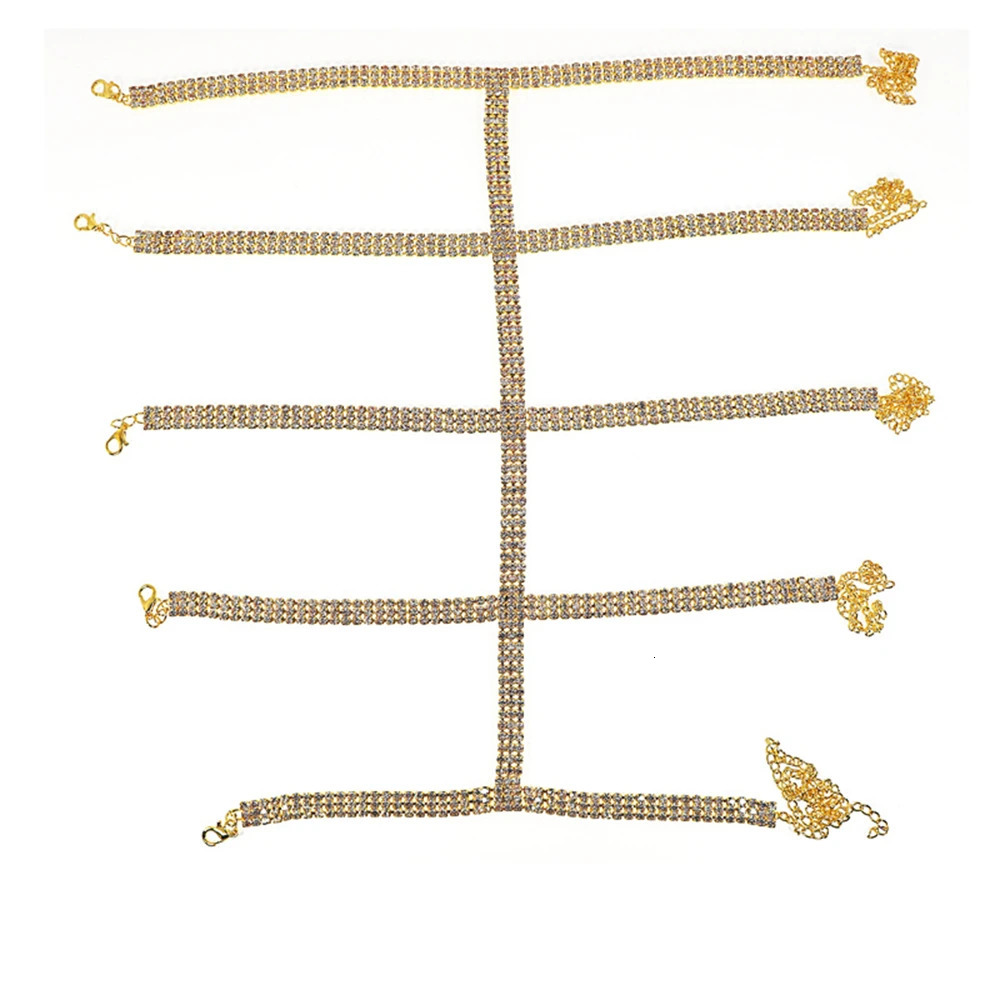 1Psc Fashionable Exquisite Tassel Rhinestone Ankle Nightclub Beach Party Womens Crystal Feet Chain Jewelry Dressing Accessories 250813