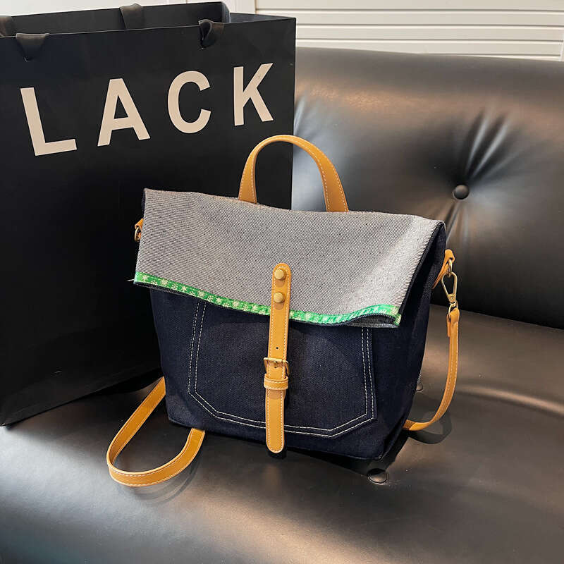 2025 New Niche Denim Messenger Trendy Artistic Youth Handbag Large Capacity Single Shoulder Bags Designer Women Crossbody Bag for Women