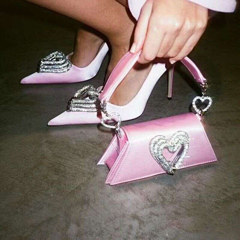 party fairy love dia handbag retro satin shoulder underarm bag valentine new year