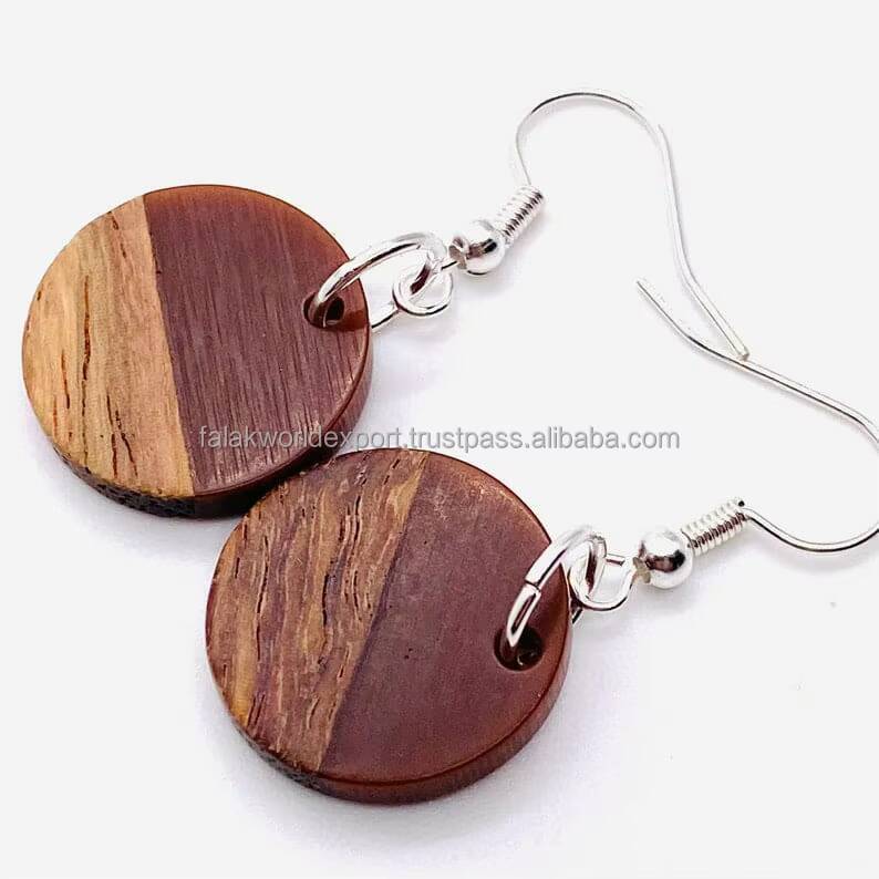 Premium Style Wood and Fashion Earrings for Women Resin Jewelry Accessories From Falak World Export