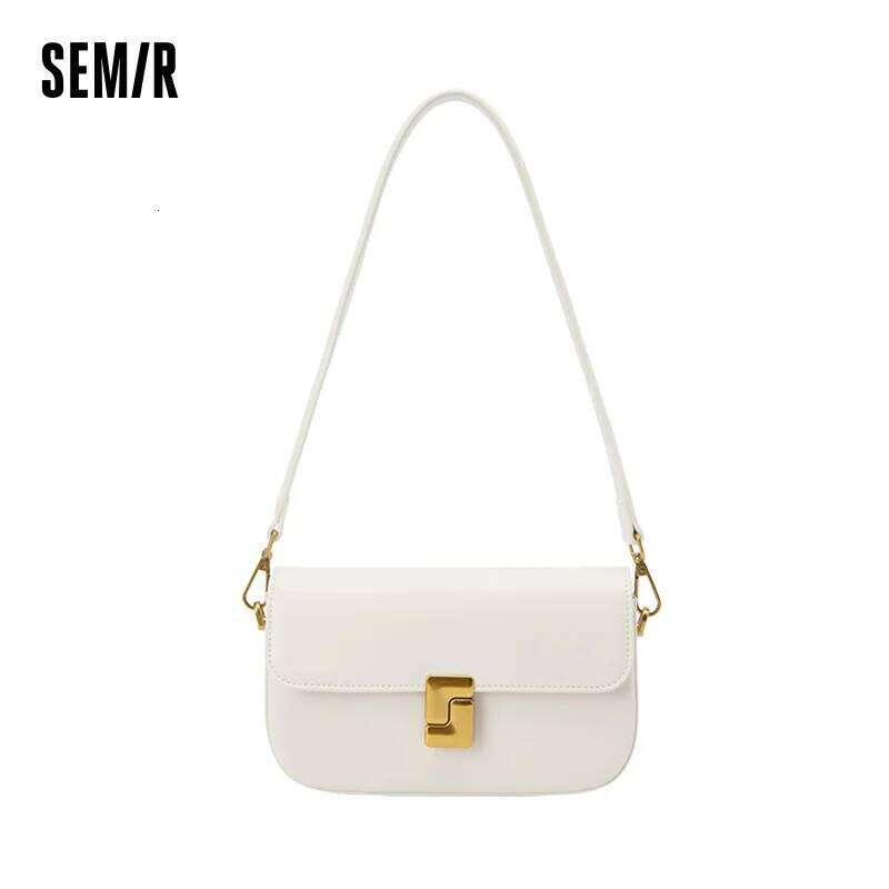 Semir Women Small Square New Crossbody Gentle Tofu French Underarm Fashion Shoulder Bag bag