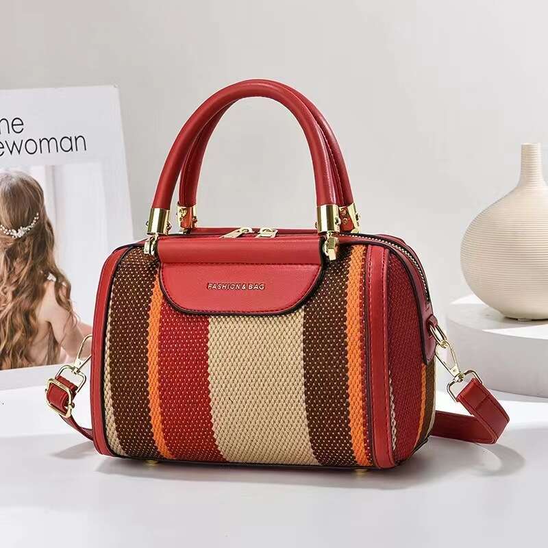 Handbag 2025 New Style Women's Textured Single Shoulder Large Mom Bag