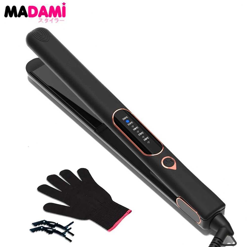 Hair Straightener Curler Tourmaline Ceramic Plate 1 Inch 230C Professional Hair Flat Iron Salon Styling Tools Dual Voltage W250814