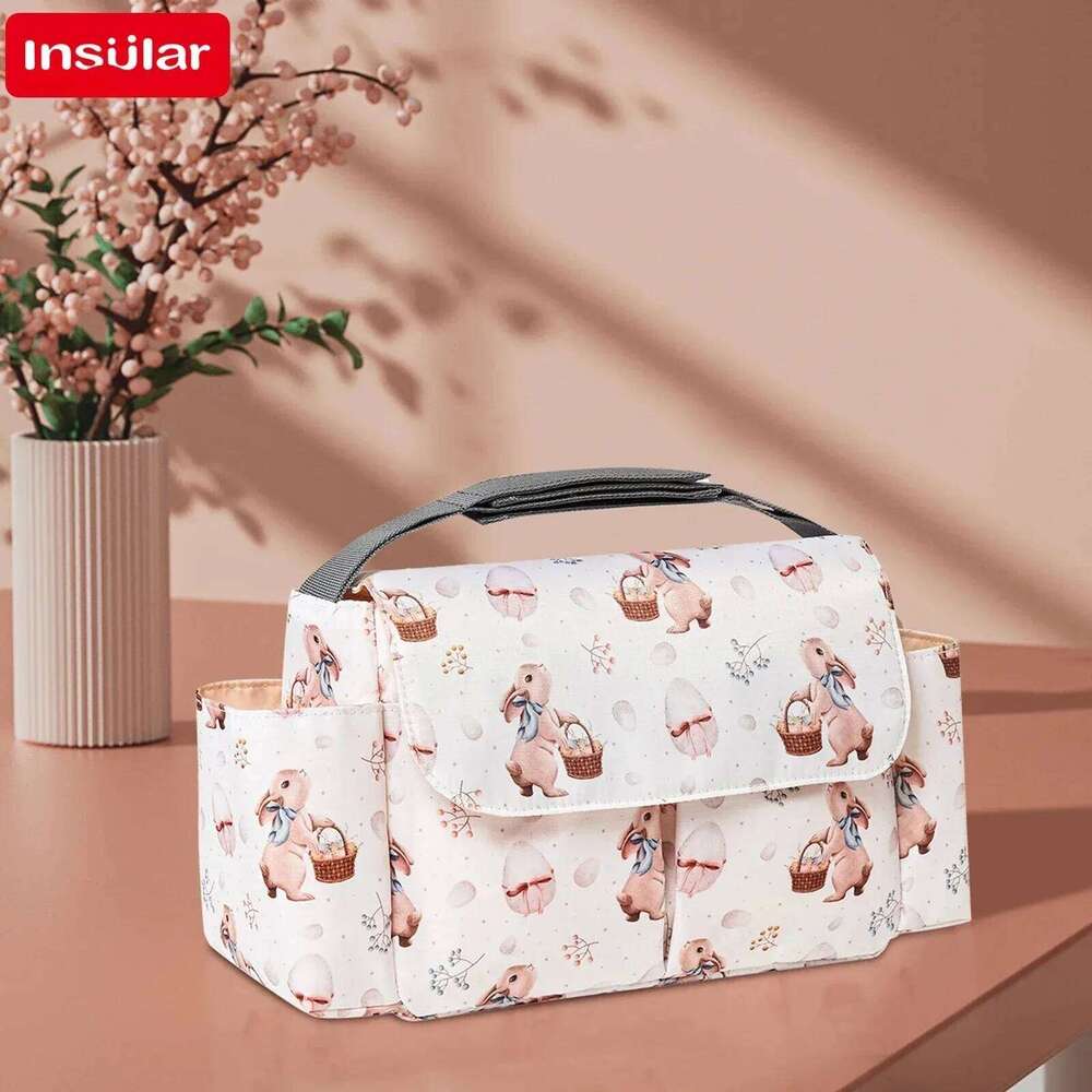 Infant Cute Cartoon Organizer Nappy Diaper Multi-functional Waterproof Bag Stroller Accessories