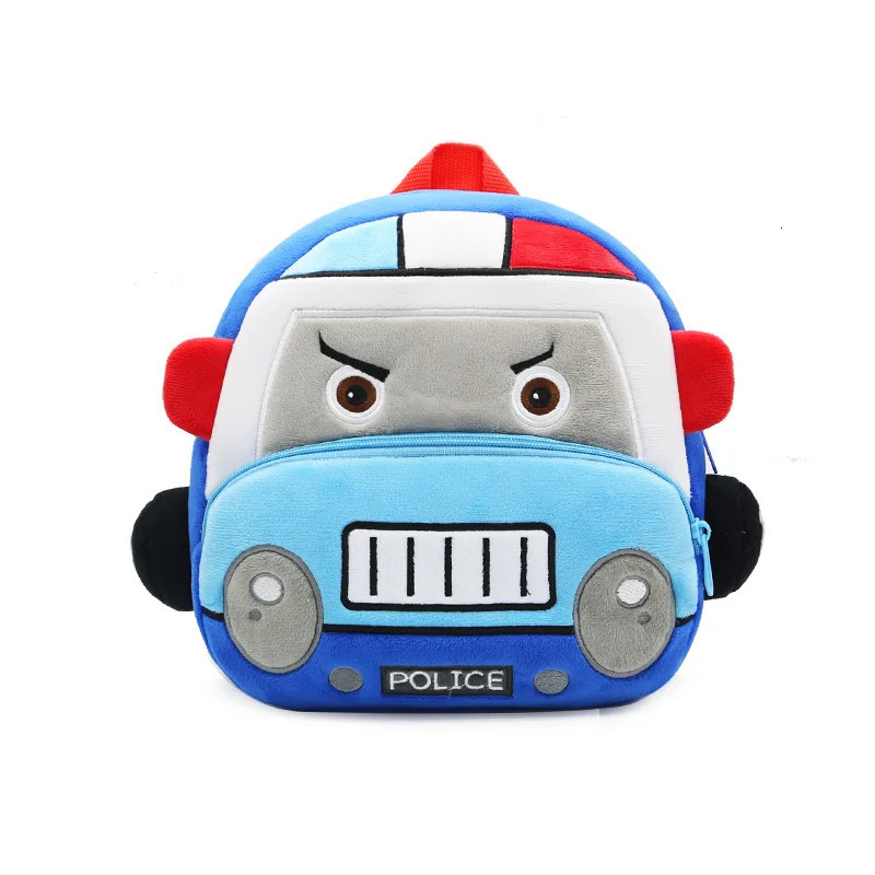 Plush Kids Backpack Boy Kindergarten Backpack Cartoon Car Mother Kids Bags for Girl Toddler Backpack School Bags Mochila 250813