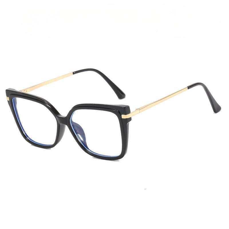 Square flat new women's anti-blue light ins eyeglasses frames for photos