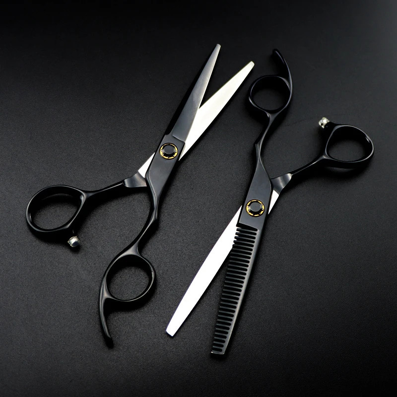 Customize /name JP440c 6 black Bearing hair scissors haircut thinning barber tools cutting shears hairdresser scissors 250812
